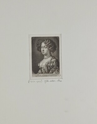 8dd0f2b0-2dd5-4cb7-81a4-41f8fbc272f7.jpg; 1966-0851-PRE; Portret van Maria II Stuart.; prenten