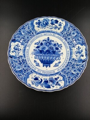 97309b6f-5ec3-426e-bfb1-9e29c654ede6.jpg; 2015-0002-MCE; Jubileumbord 25 jaar trouwe dienst firma Meddens.; gedenkbord