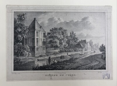 a387fbc1-5904-49e3-abcc-f886b5d55a5c.jpg; 0000-0263-HHI; Litho voorstellende Hofwijk bij 's-Gravenhage.; prenten
