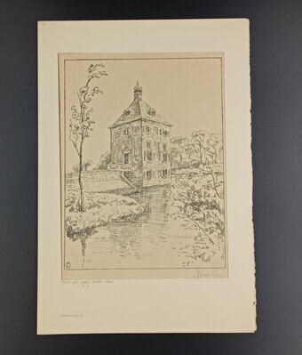 a4dbef64-fa48-48d9-9b71-7ad6a3039cfa.jpg; 1927-0080-PRE; Buitenhuis in het water; landschap