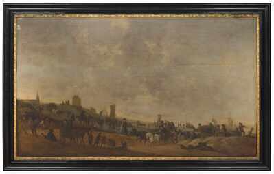 aab0aa71-f9c1-4548-89a9-5c6ec64b8e27.jpg; 0000-0052-SCH; Het strand van Scheveningen gezien vanuit het noordoosten; schilderingen