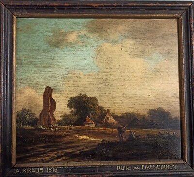b01f6c2d-2b80-46fa-bc54-676aa686aa92.jpg; 1890-0005-SCH; Ruïne van Oud Eik- en Duinen.; schilderingen