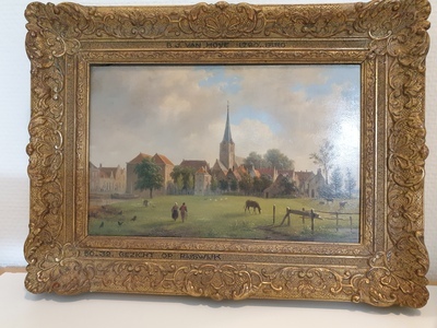 b5712934-a203-41e2-8f1e-6aa342fbdfd8.jpg; 1932-0010-SCH; Gezicht op Rijswijk.; schilderingen