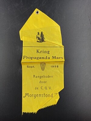 bc829aa1-001f-4817-b40f-c95cb2aab632.jpg; 0000-0032-MWE; Lintje voor deelname 'Kring Propaganda Mars'; lintje (onderscheiding)