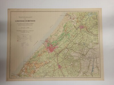 beba7803-442f-45aa-94a1-8c9627071e18.jpg; 0000-0063-HHI; Wandelkaart van 's-Gravenhage en omstreken, ca. 1908.; topografische kaarten