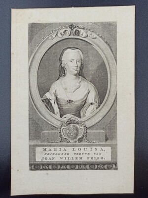 c37ff81d-ad2c-4409-a602-932fdb8c9677.jpg; 1997-0336-HHI; Portret Maria Louisa (1688 - 1765).; prenten
