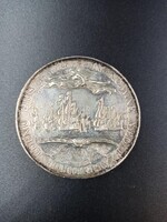 c6a73cd0-6de6-4f48-ab37-0982dc80bbbd.jpg; 0000-0016-PEE; Het vertrek van Karel II van Engeland uit Scheveningen.; gelegenheidspenningen