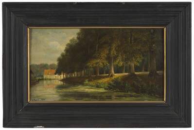 c8dd9950-b119-4471-9bd8-f276ea62c16f.jpg; 1888-0003-SCH; Gezicht op de Hooge Wal (thans Prinsessewal).; schilderingen