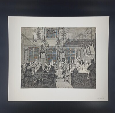 cdf90d6f-cbc8-4ec9-941f-dcbb0db9f5af.jpg; 1965-0002-HHI; Feestmaal in het Mauritshuis ter ere van Karel II van Engeland.; prenten