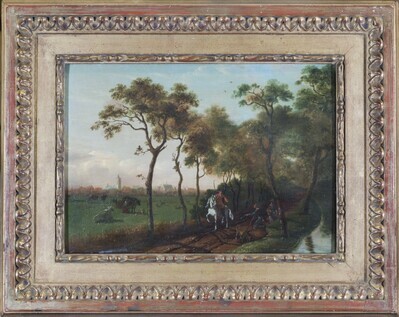 ce0e674b-4b5a-4fad-89d2-a44ff0d42359.jpg; 1887-0002-SCH; Gezicht in de omgeving van Den Haag; schilderingen