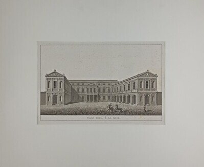 cea467af-b6c0-4abb-9033-44343d2464e1.jpg; 1956-0196-PRE/a; Paleis Noordeinde na de verbouwing van 1814.; aquatint (prent)