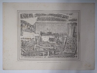 d2de3237-953d-4963-b54c-73e509d7db39.jpg; 1982-0511-PRE; Het Binnenhof en omgeving, 1616.; lithografie (techniek)