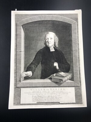 d7e44a6d-dc46-4c50-b492-63e123cb3088.jpg; 0000-0046-HHI; Portret van Willem de Koning, predikant te 's Gravenhage, 1764.; portretten
