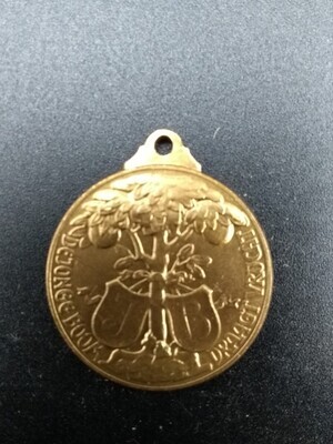 eca627a3-a7ab-4e92-8e6e-31bfaccceff8.jpg; 1997-0399-HHI; Penning naar aanleiding van de geboorte van prinses Irene; onderscheidingen (eretitels)