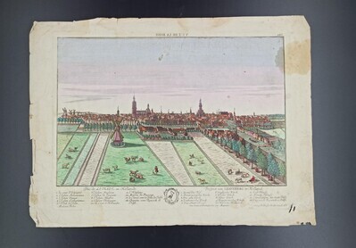 f0e984ee-f89c-492e-b445-5beb7a6277de.jpg; 1960-0102-PRE; Gezicht op Den Haag vanuit het zuiden.; prenten