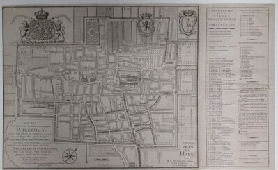 fb0e3122-8704-461d-8903-ca5913ca1622.jpg; 0000-0053-HHI; Kaart van Den Haag, 1776.; topografische kaarten