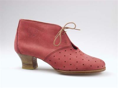 00972.jpg; 00972; Enkellaars met vetersluiting; rijgmolière