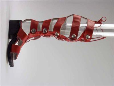 03168.jpg; 03168; 'Miura'. Inzending voor de International Shoe Design Competition (I.S.D.C.) van 1971.; gladiatorlaars