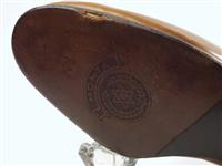 04698.1.jpg; 04698; Kuitlaars voor meisje met gegolfde sierkap en tunnel voor vetersluiting; rijlaars