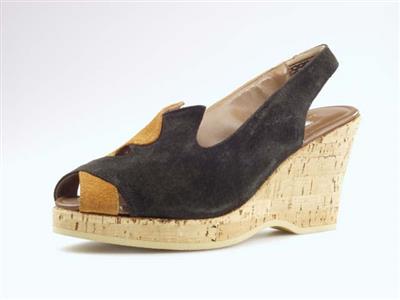08707.jpg; 08707; Suede slingback met kurkzool; Sandaal