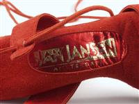 10303.2.jpg; 10303; sandaal met strikbanden en mond op wreefband; sandalet