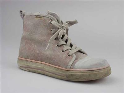 11387.jpg; 11387; hoge schoen met vetersluiting en rits; derbybottine