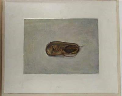 85014.jpg; 85014; Eenzaam kinderschoentje; schilderij