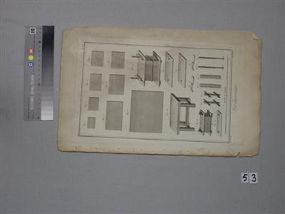 85122.jpg; 85122; 'Parcheminier'. Pl. VI; prent