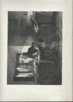 85202.jpg; 85202; Hans Sachs in zijn atelier; prent