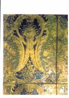 93101.1.jpg; 93101; Complete goudleerkamer in Art Nouveau stijl, waarvan een aantal panelen gerestaureerd zijn.; goudleerkamer