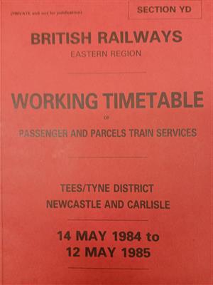 14fe85c3-0119-479d-9b33-94760b6c16c9.jpg; E1011/4/9; BR ER Working Timetable of Passenger and Parcel Train Services; Operational