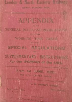 77b2ac05-c007-4544-b15b-bb866e74f74c.jpg; E0511/2/10; LNER Appendix to General Rules and Regulations to the Working Timetable; Operational