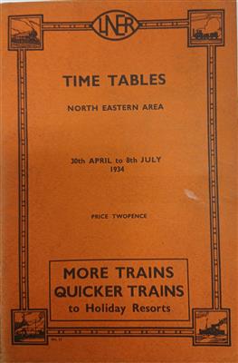 e1660d25-95bb-4406-a854-3d129a1c7926.jpg; E0811/4/4; LNER Timetables North Eastern Area 30th April to 8th July 1934; Operational