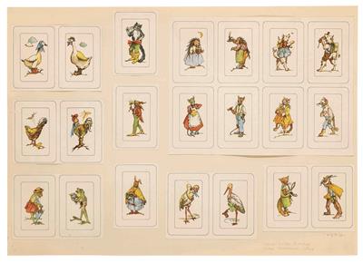 03345ebf-d35a-48ad-9f80-a9eda0238a98.jpg; 3074; Schwarzer Peter - Spielkarten | Black Peter - Playing cards; Zeichnung | Drawing