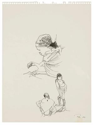 2de2bdfe-b642-4e7d-a209-baf234997610.jpg; 846; Afrikanische Studien III | African Studies III; Zeichnung | Drawing