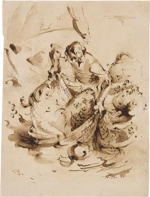 34030330-05d7-4d4d-bf25-9923266f57c8.jpg; 1115; Der junge Fischer und seine Seele | The Young Fisherman and His Soul; Zeichnung | Drawing