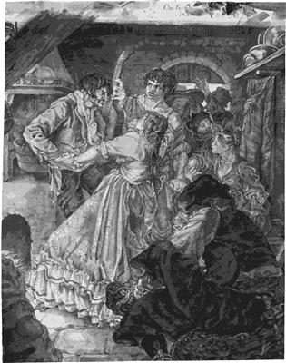 5aaf25f6-a6e1-4038-a7e0-0263044908a0.jpg; 70; Szene aus Tiefland | Scene from Tiefland; Zeichnung | Drawing