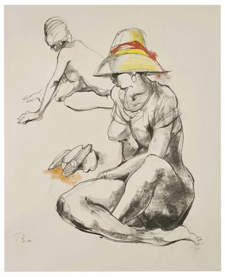 69d50ffb-cd9e-4c59-81ff-a53a82c20c5c.jpg; 834; The Yellow Hat (Rote Blume Afrika IV) | The Yellow Hat (Red Flower Africa IV); Zeichnung | Drawing