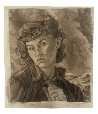 f95622a2-e152-454c-899a-d754a1c6283c.jpg; 79; Selbstbildnis | Self-Portrait; Zeichnung | Drawing