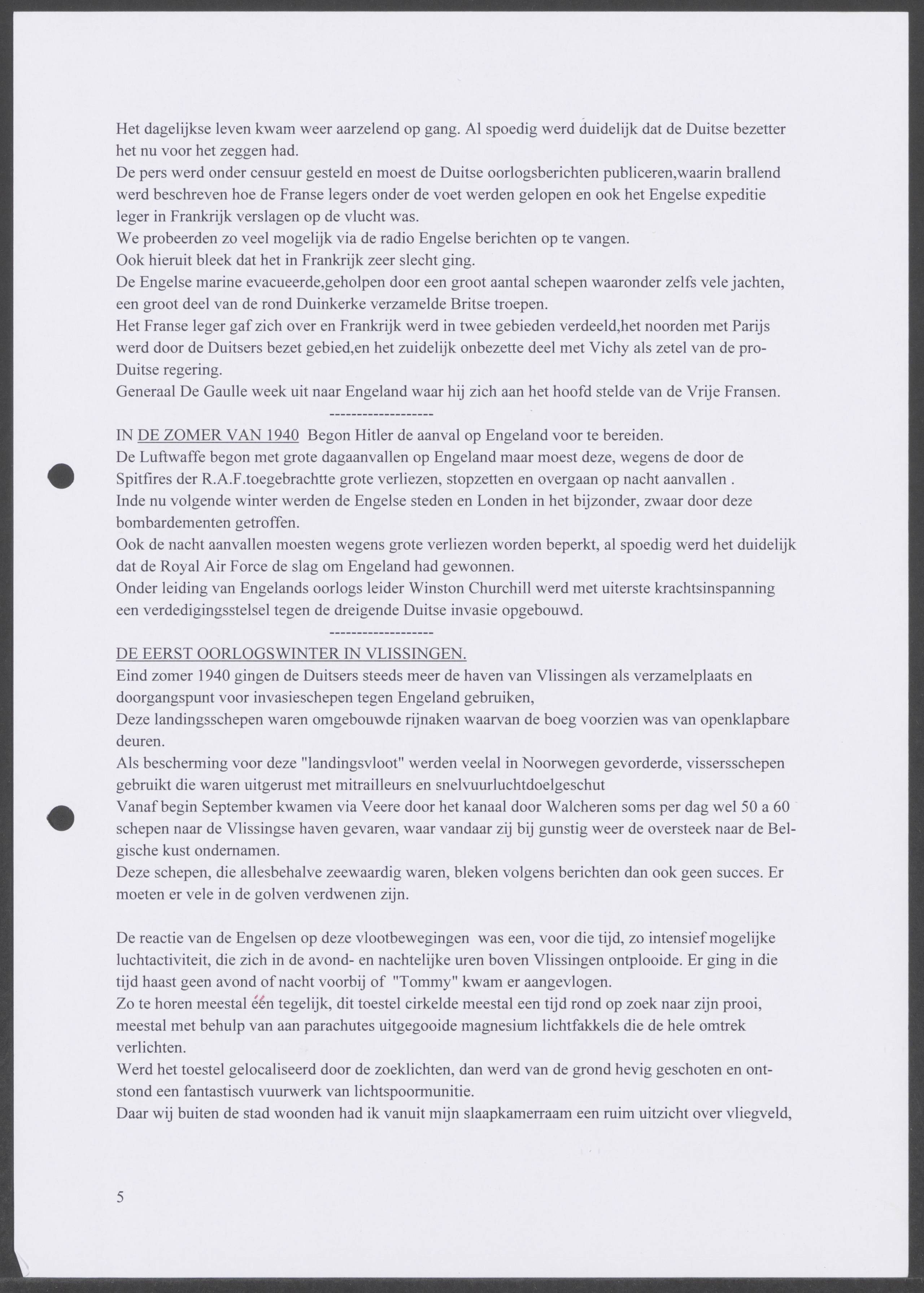 Oorlogsdagboek geschreven door Cornelis A. Puijpe 1923 – 1974 Vlissingen