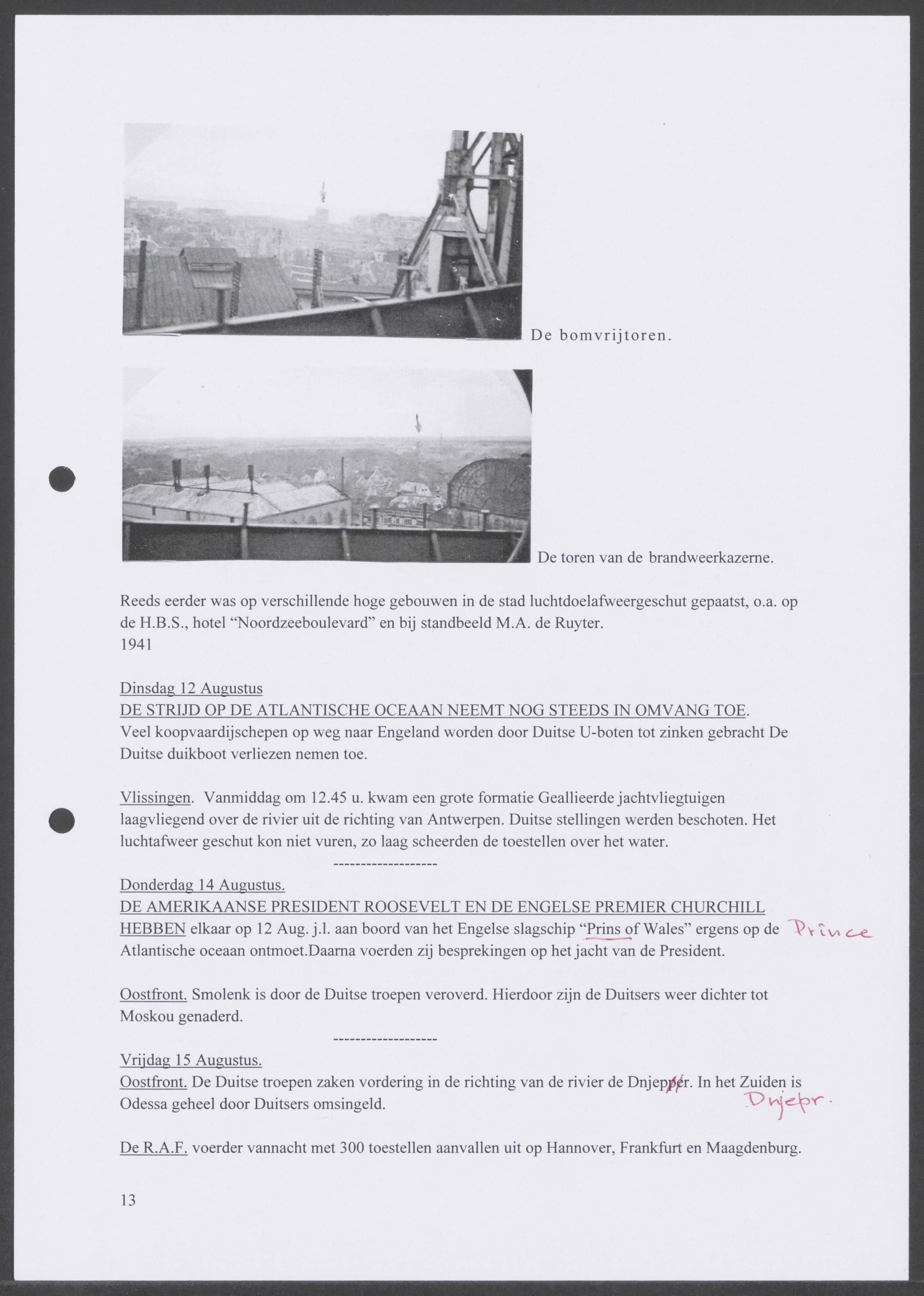 Oorlogsdagboek geschreven door Cornelis A. Puijpe 1923 – 1974 Vlissingen