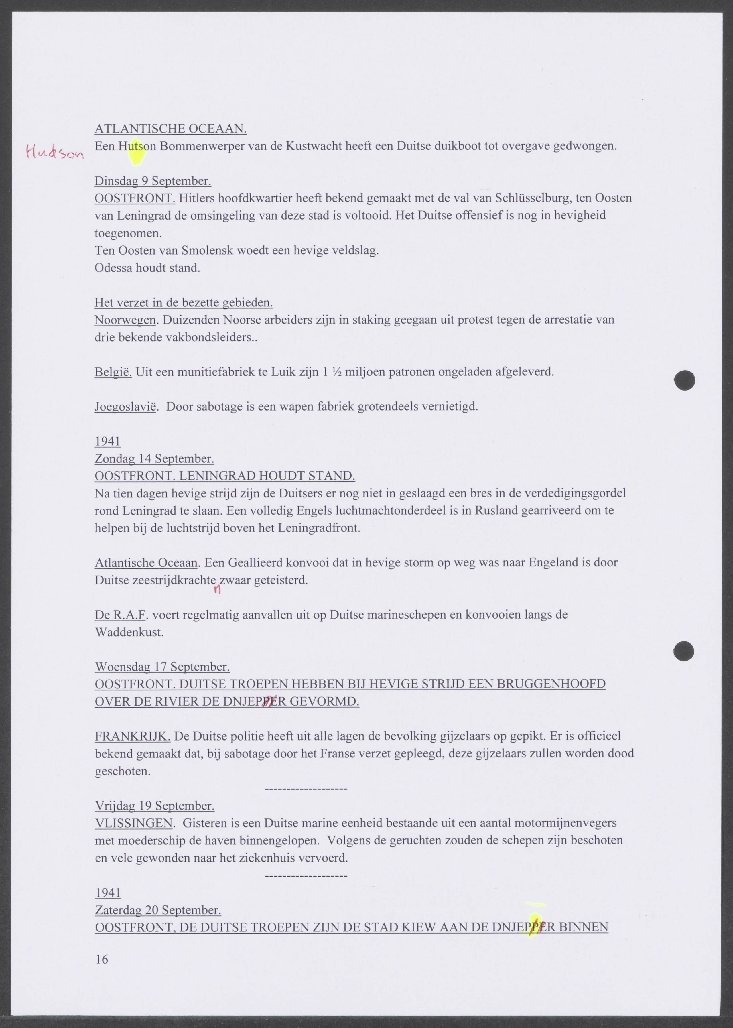 Oorlogsdagboek geschreven door Cornelis A. Puijpe 1923 – 1974 Vlissingen