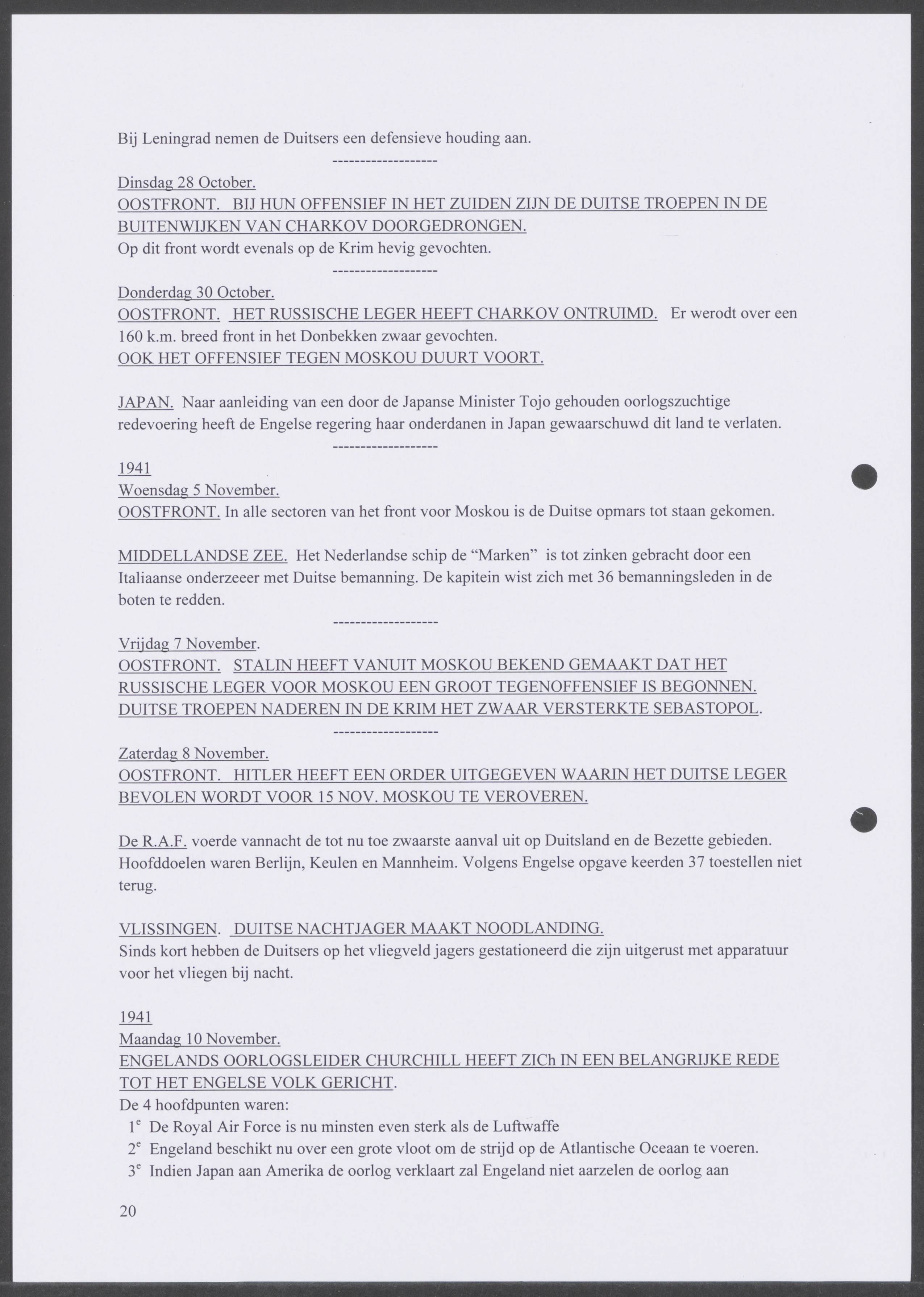 Oorlogsdagboek geschreven door Cornelis A. Puijpe 1923 – 1974 Vlissingen