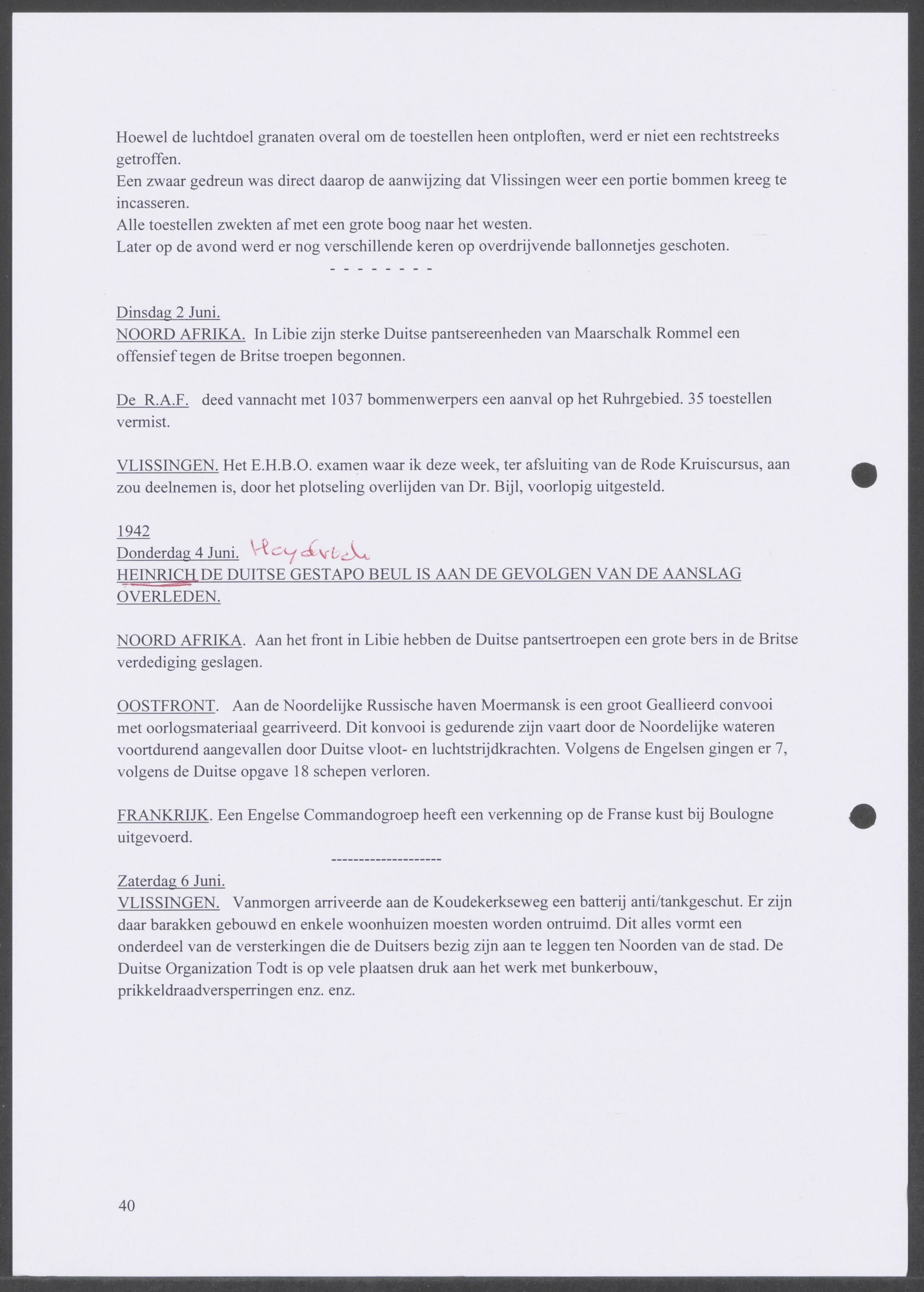 Oorlogsdagboek geschreven door Cornelis A. Puijpe 1923 – 1974 Vlissingen