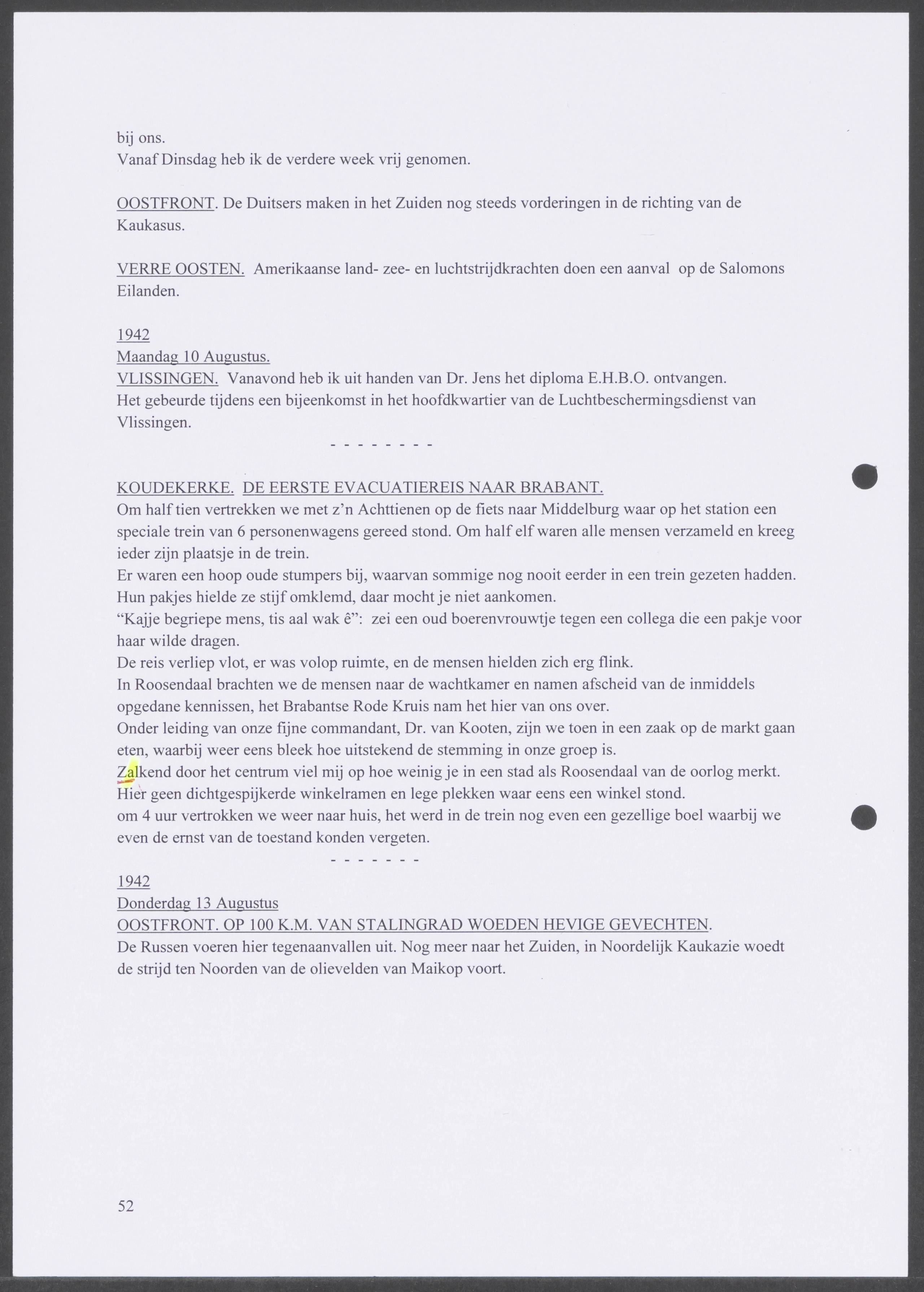 Oorlogsdagboek geschreven door Cornelis A. Puijpe 1923 – 1974 Vlissingen