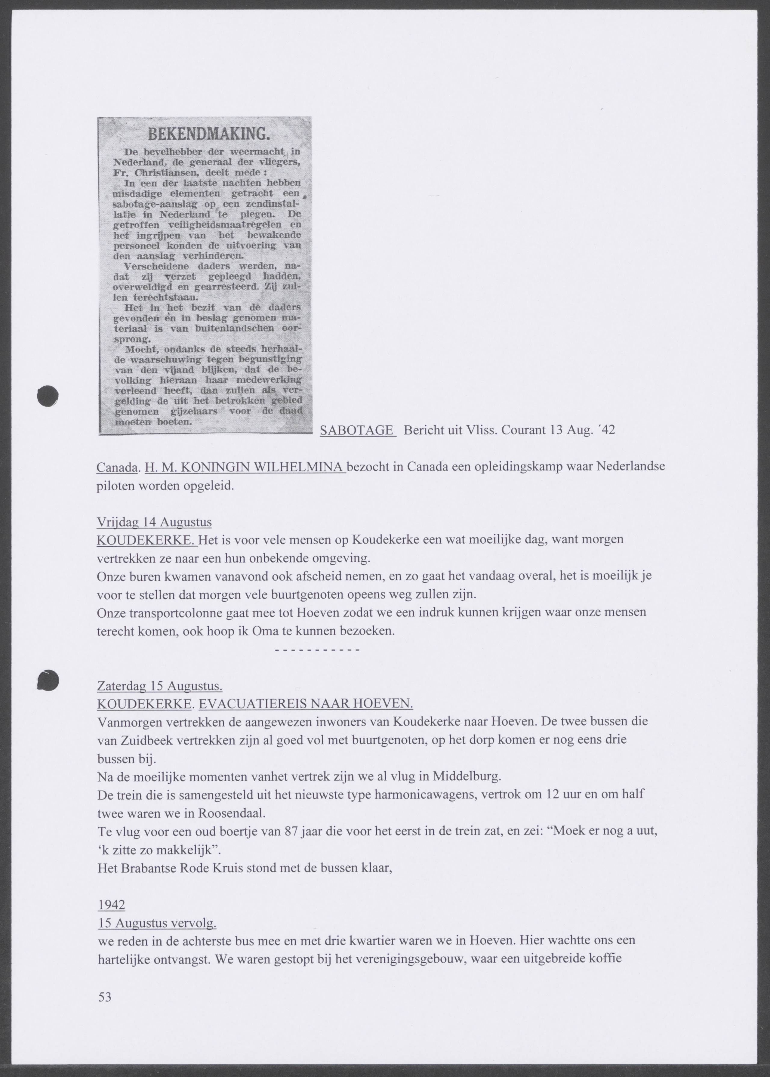 Oorlogsdagboek geschreven door Cornelis A. Puijpe 1923 – 1974 Vlissingen