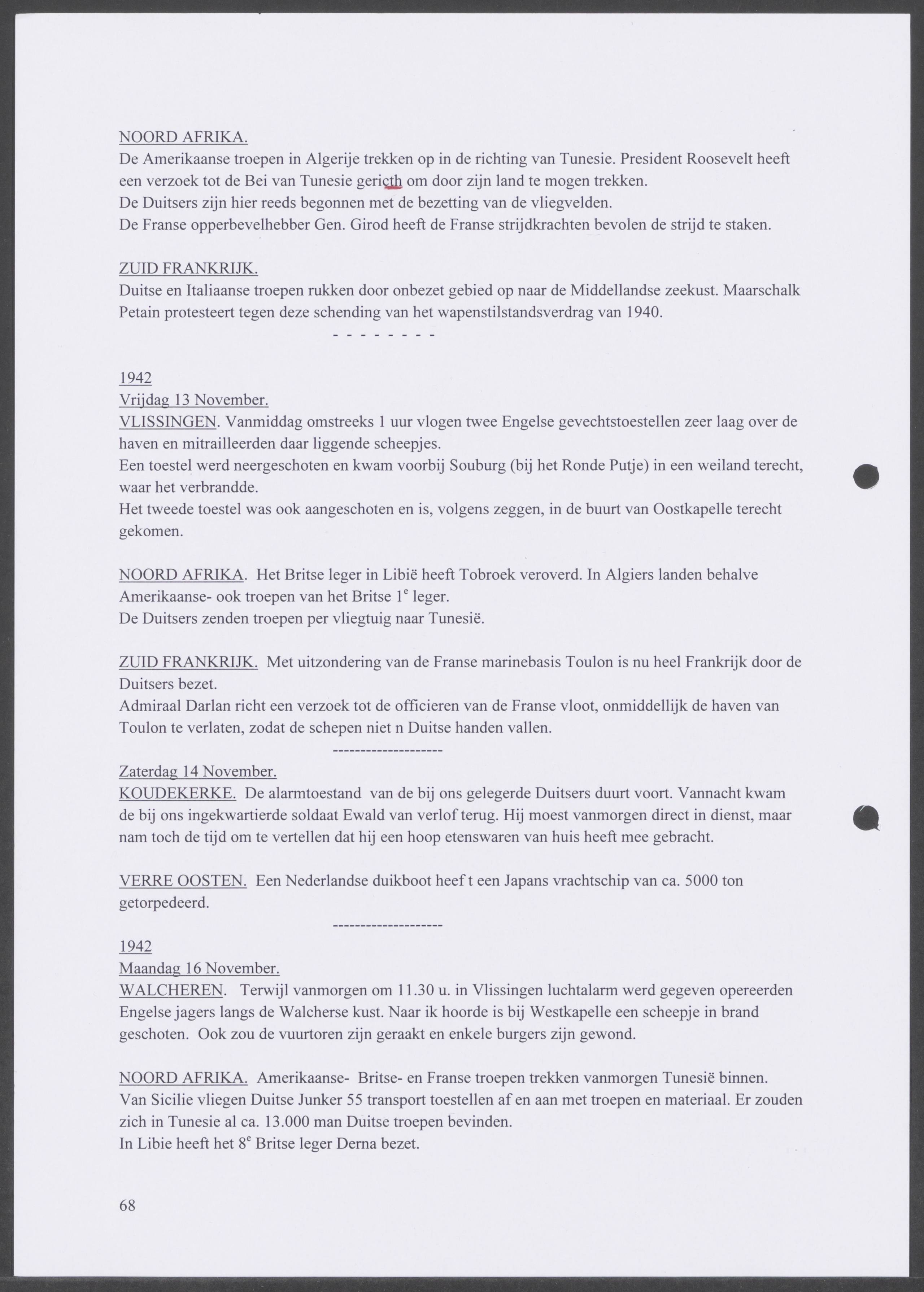 Oorlogsdagboek geschreven door Cornelis A. Puijpe 1923 – 1974 Vlissingen