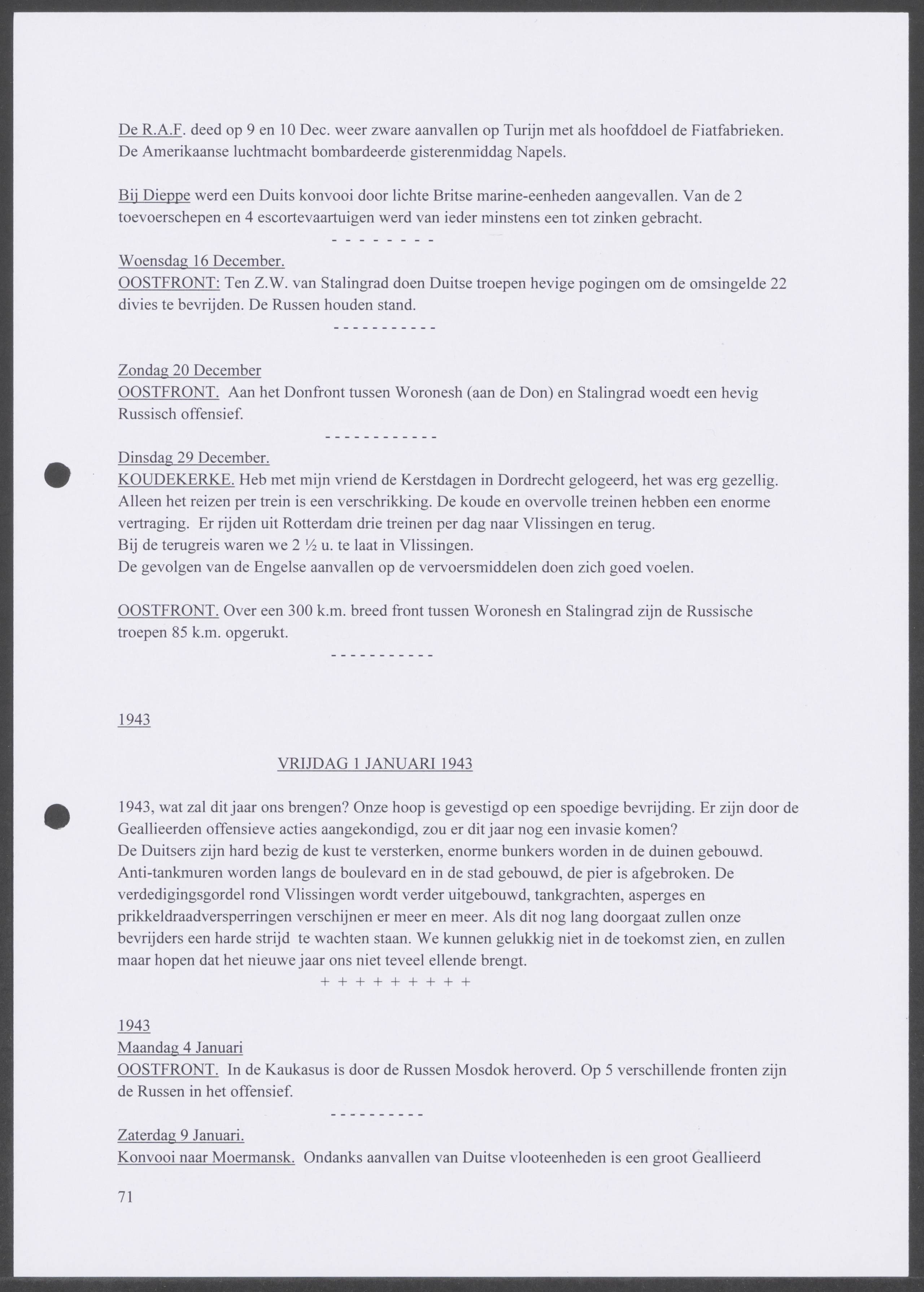 Oorlogsdagboek geschreven door Cornelis A. Puijpe 1923 – 1974 Vlissingen