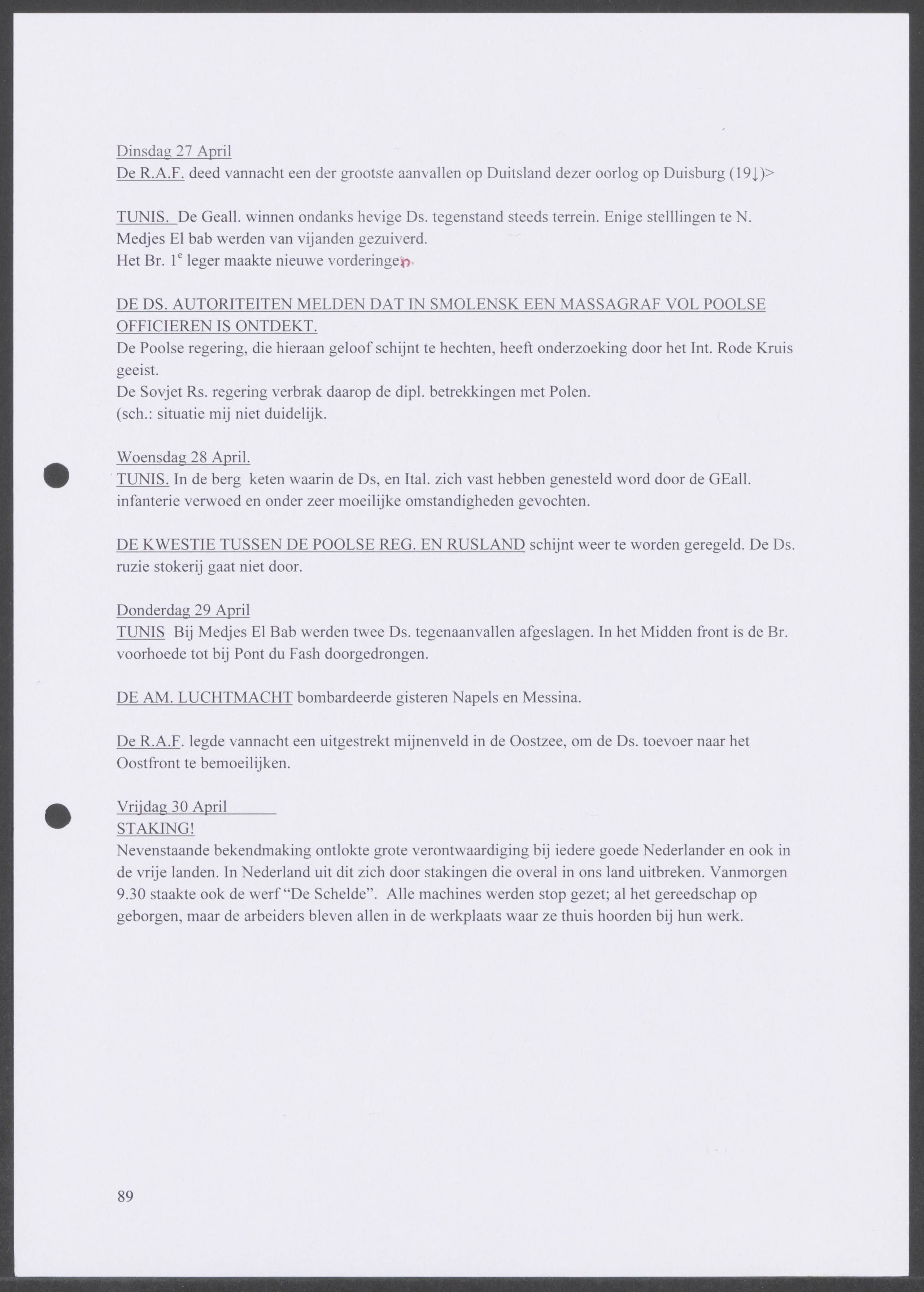 Oorlogsdagboek geschreven door Cornelis A. Puijpe 1923 – 1974 Vlissingen