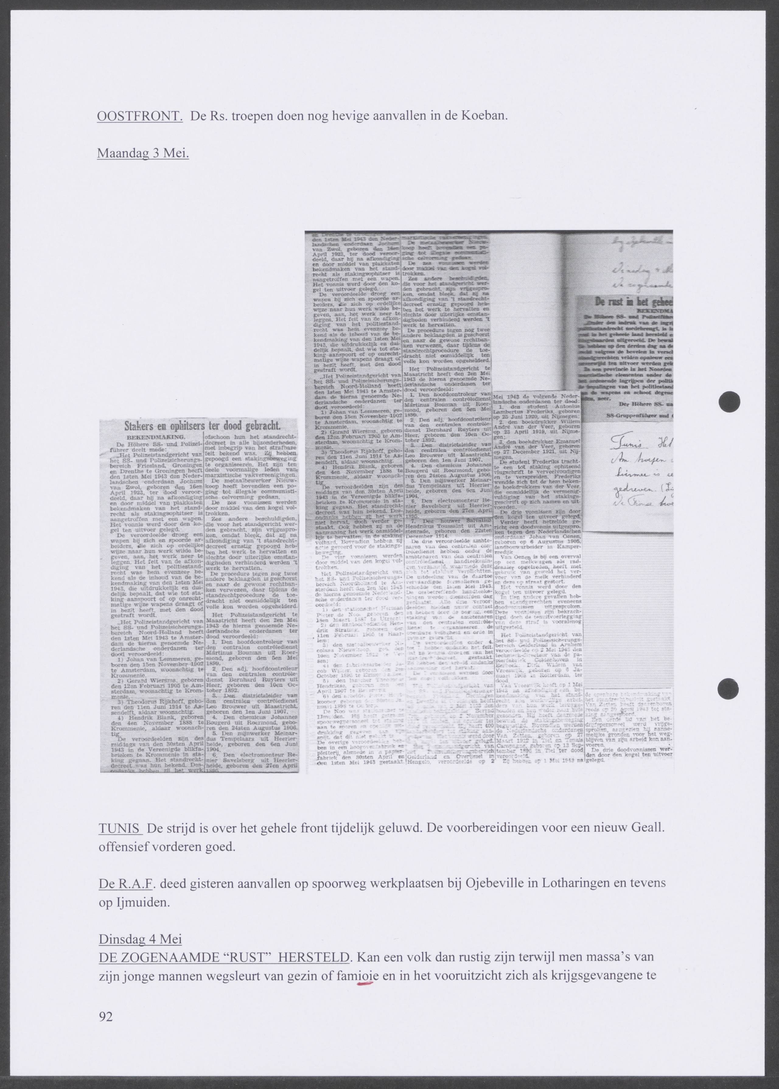 Oorlogsdagboek geschreven door Cornelis A. Puijpe 1923 – 1974 Vlissingen